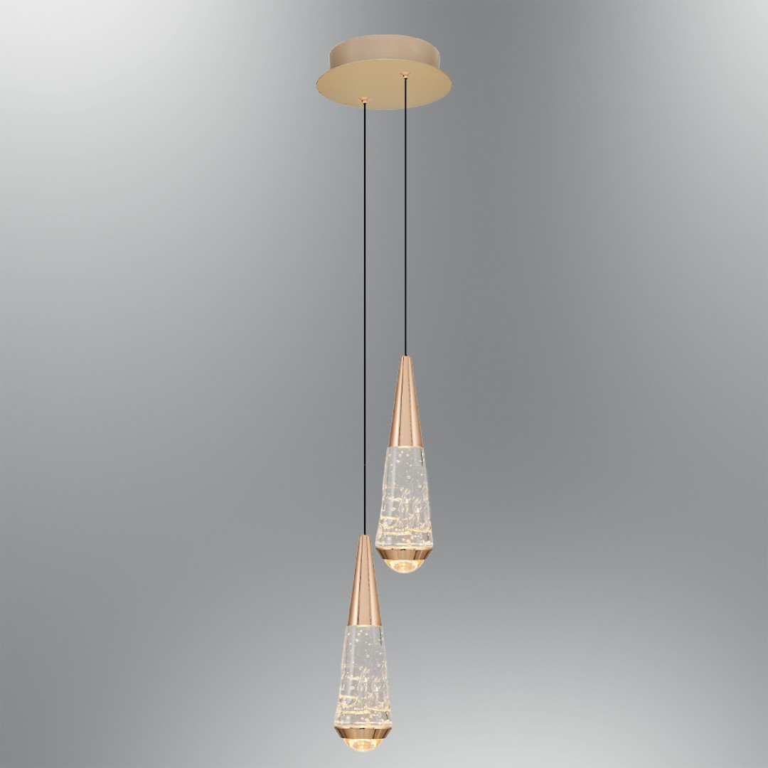 2791-2A-03 Diyop 2'Lİ SARKIT SARI AYDINLATMA