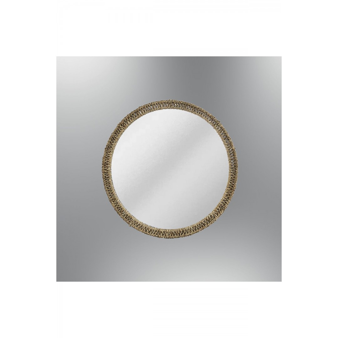 Yuvarlak Rattan Ayna 44*32 AYDINLATMA