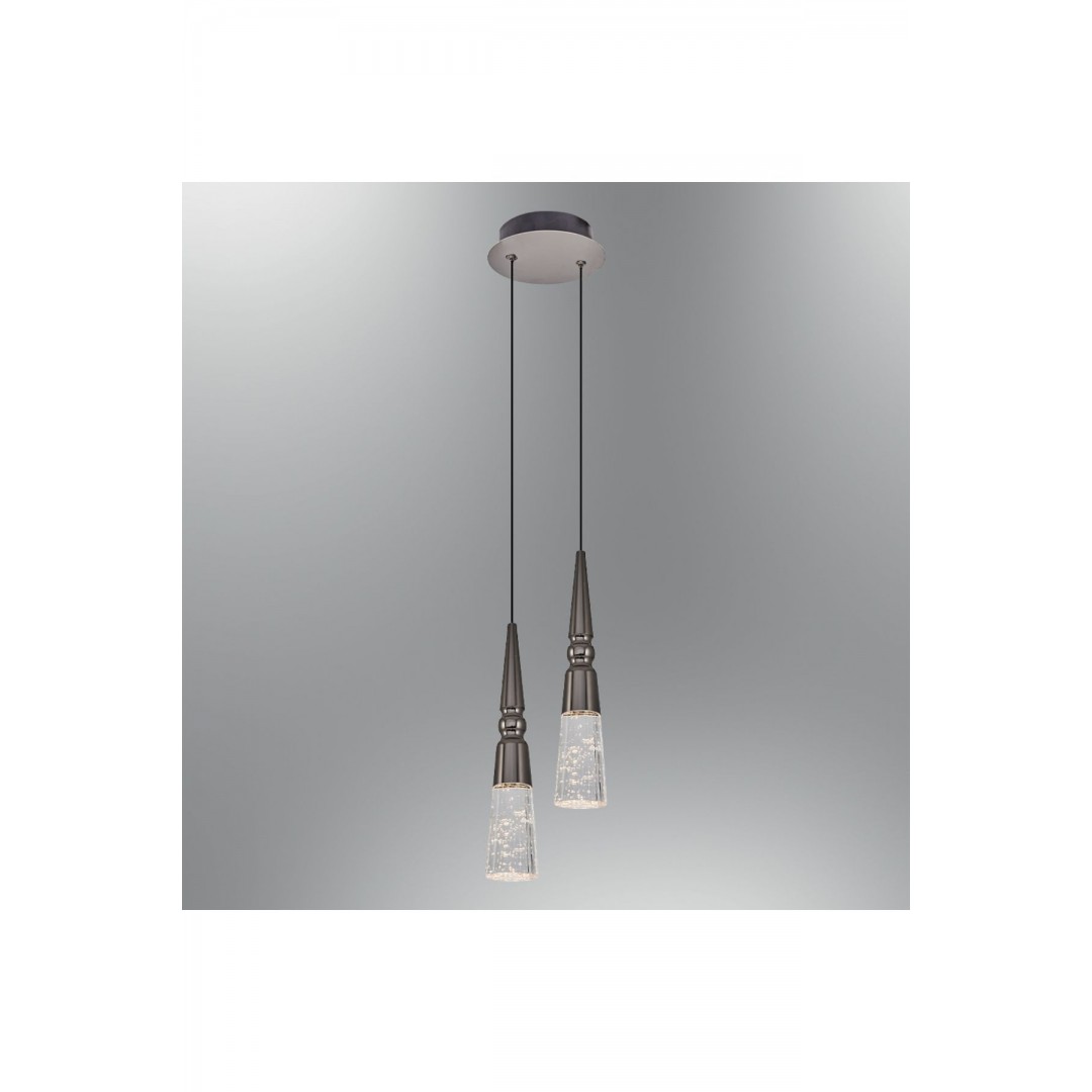 2790-2A-24 Stiles 2'Lİ SARKIT PLATİN AYDINLATMA