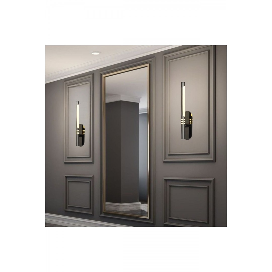 3118-1-24 Flute K.tekli Aplik 22*320 Platin AYDINLATMA