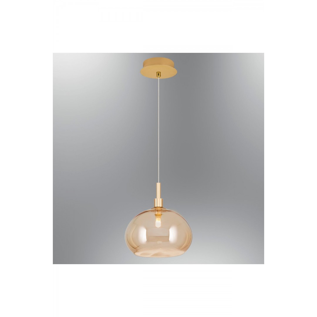 2838-1A-12 Polo Tekli Sarkıt (220Mm*H100Mm) Amber AYDINLATMA