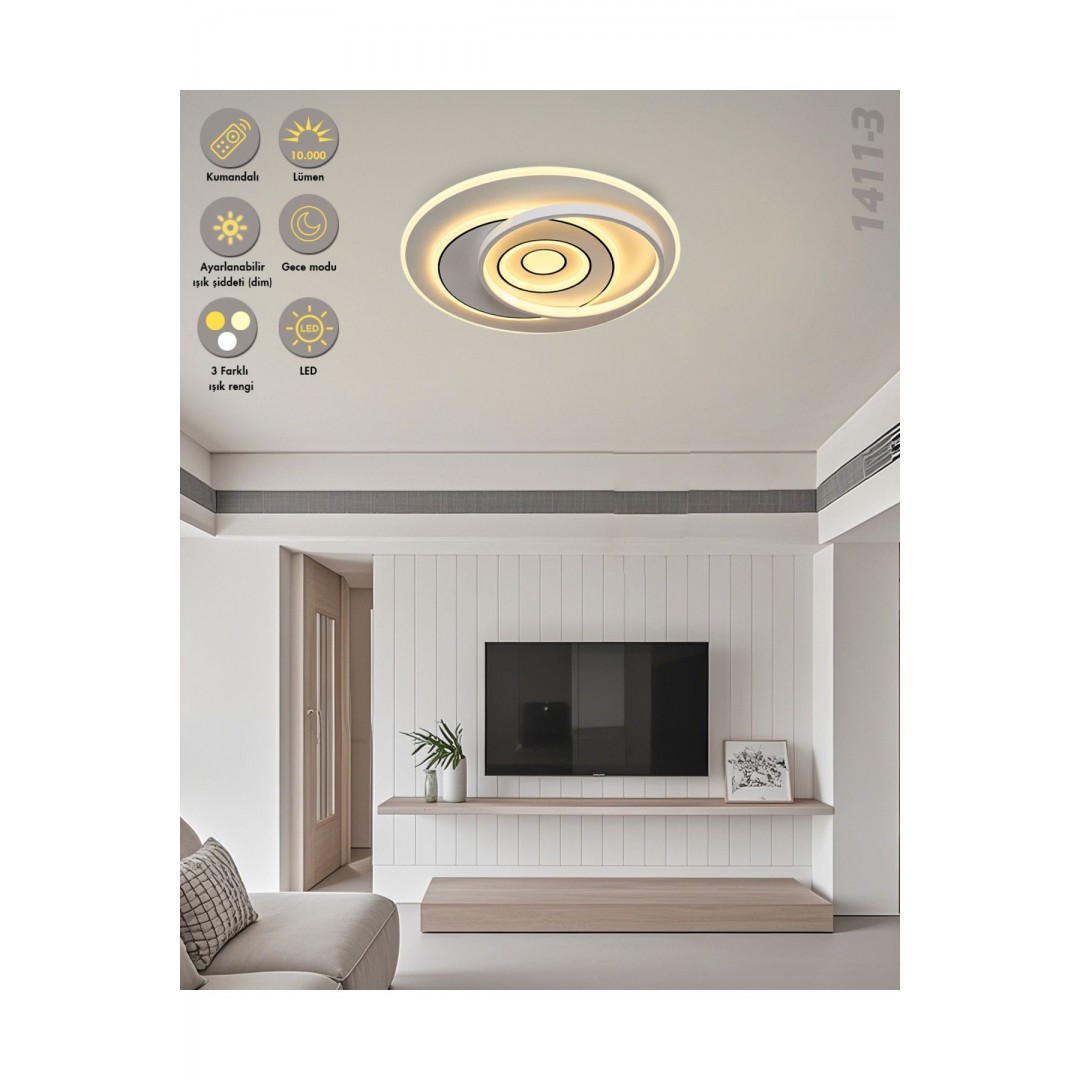 1411-3 Nofa 50cm Armatür (Kumandalı) Beyaz AYDINLATMA