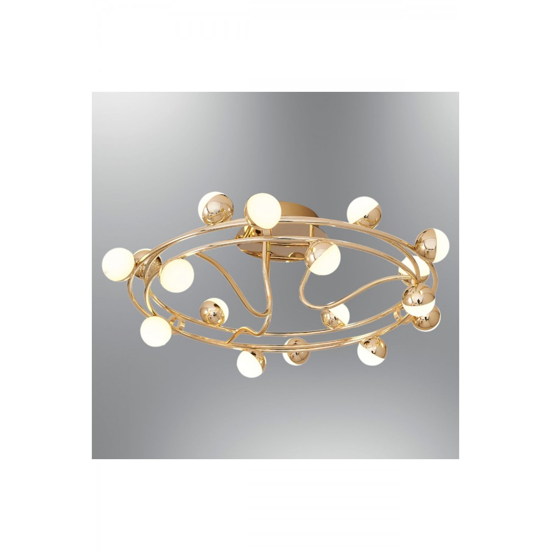 2842-18-03 Stary 60cm 18'Lİ PLAFONYER SARI AYDINLATMA