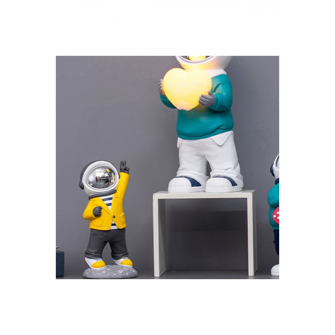 1319-1-02 Astronot 10*9*21.5Cm Krom AYDINLATMA