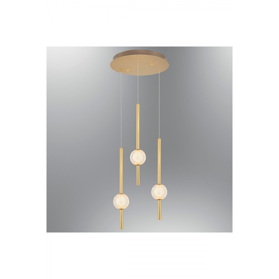 4133-3A-03 Pearl 3'Lü Sarkıt Sarı AYDINLATMA