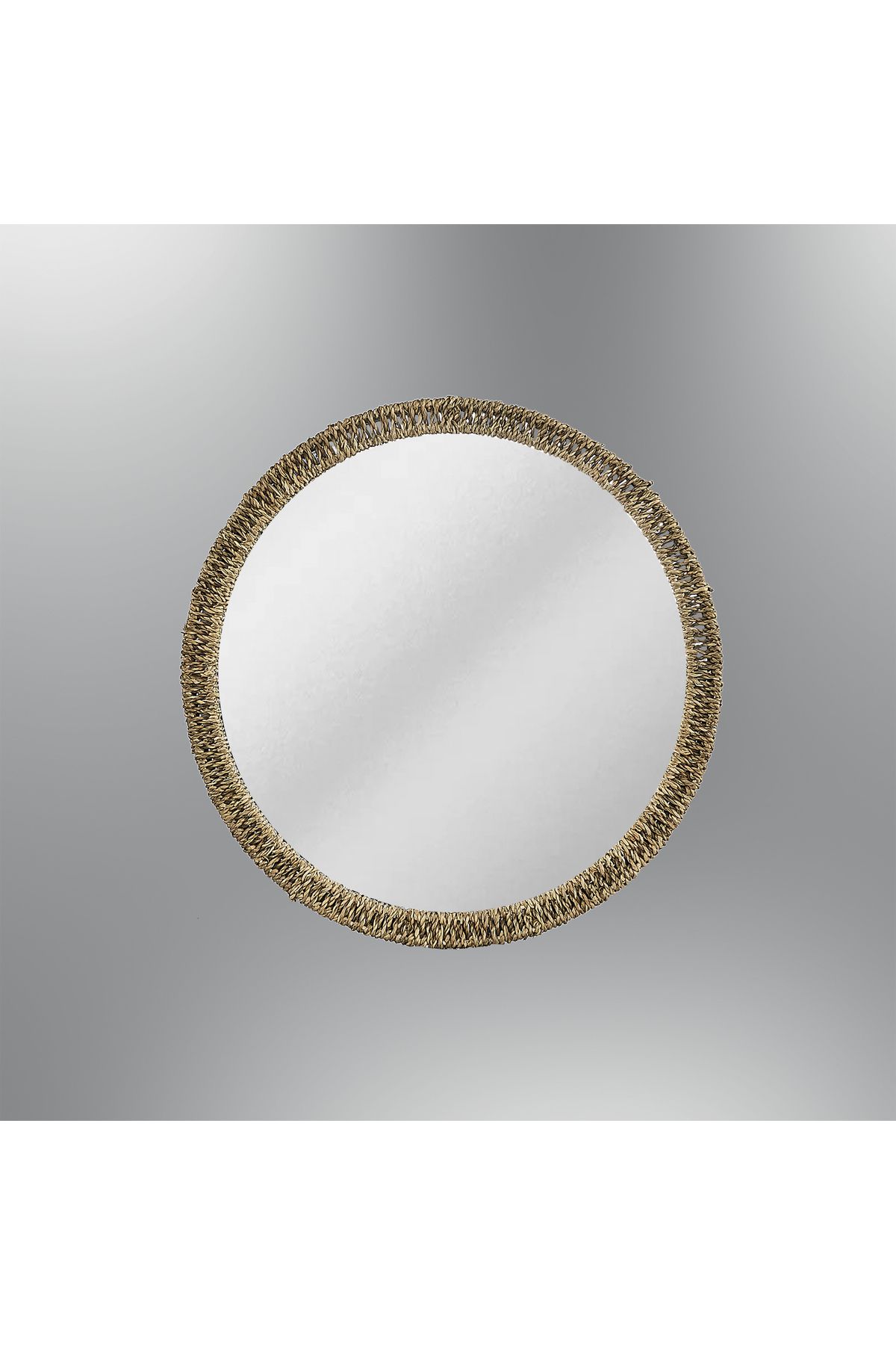 Yuvarlak Rattan Ayna 44*32 AYDINLATMA