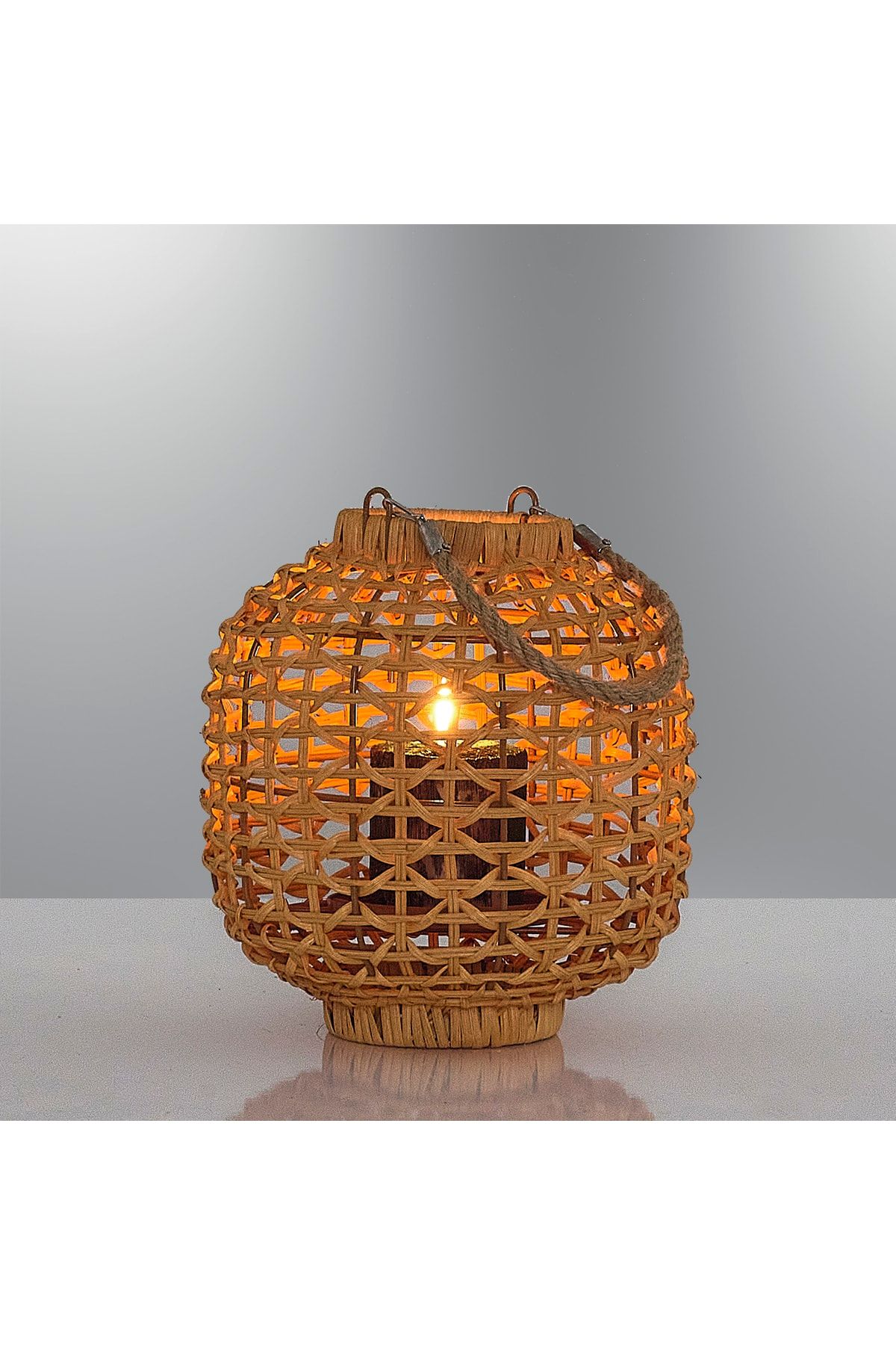 Hasır Mumluk 22*24CM AYDINLATMA